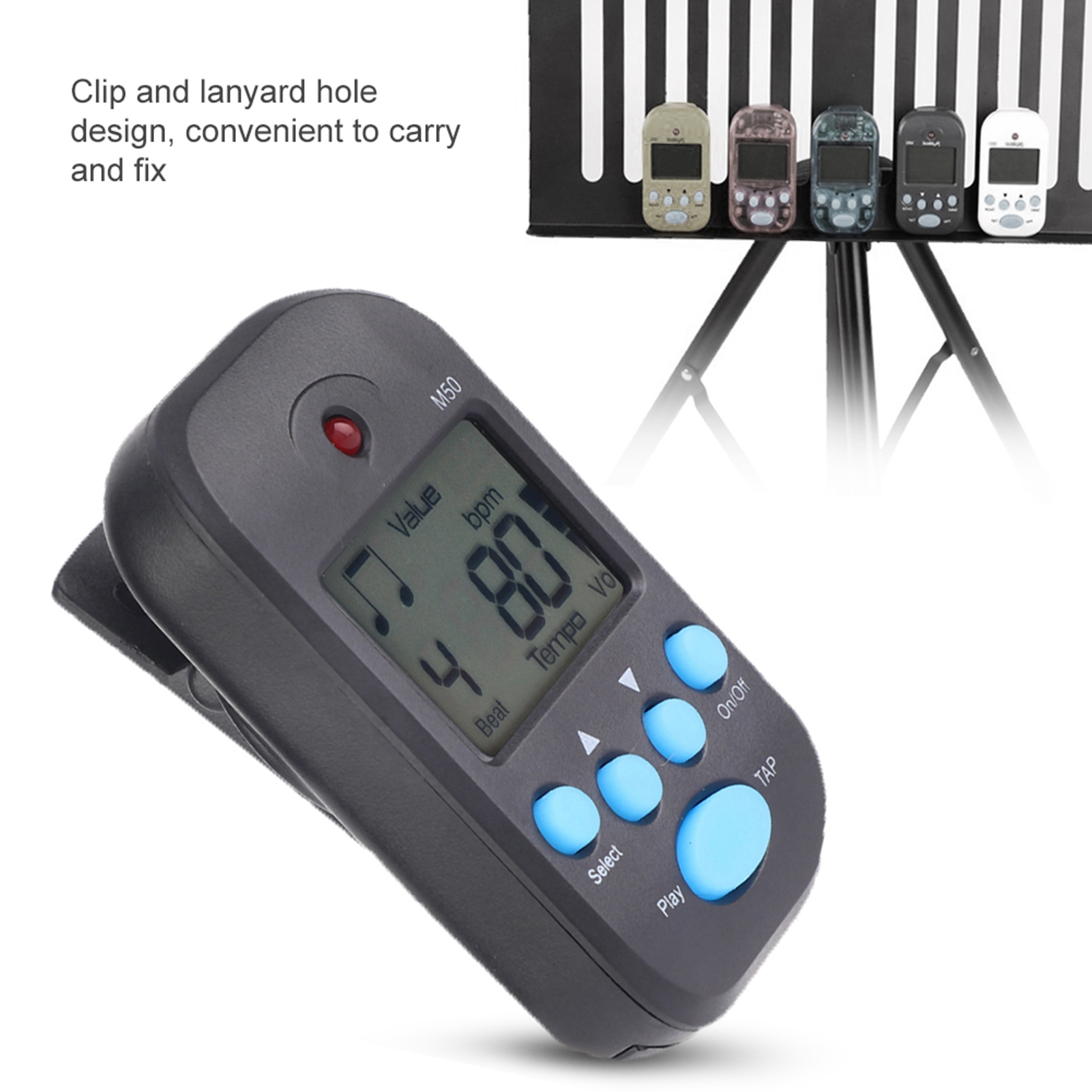 Musical Instrument Violin - MINI Metronome Professional Clip-On LCD Digital