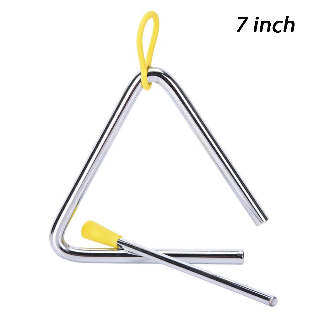 Musical Instrument Triangle - เครื่องดนตรีสามเหลี่ยมสแตนเลส ด้ามจับยาง ออกแบบตามหลักสรีรศาสตร์ เครื่องดนตรีประเภทเพอร์คัชชัน ดีไซน์แบบมือถือ เครื่องดนตรีออร์ฟ