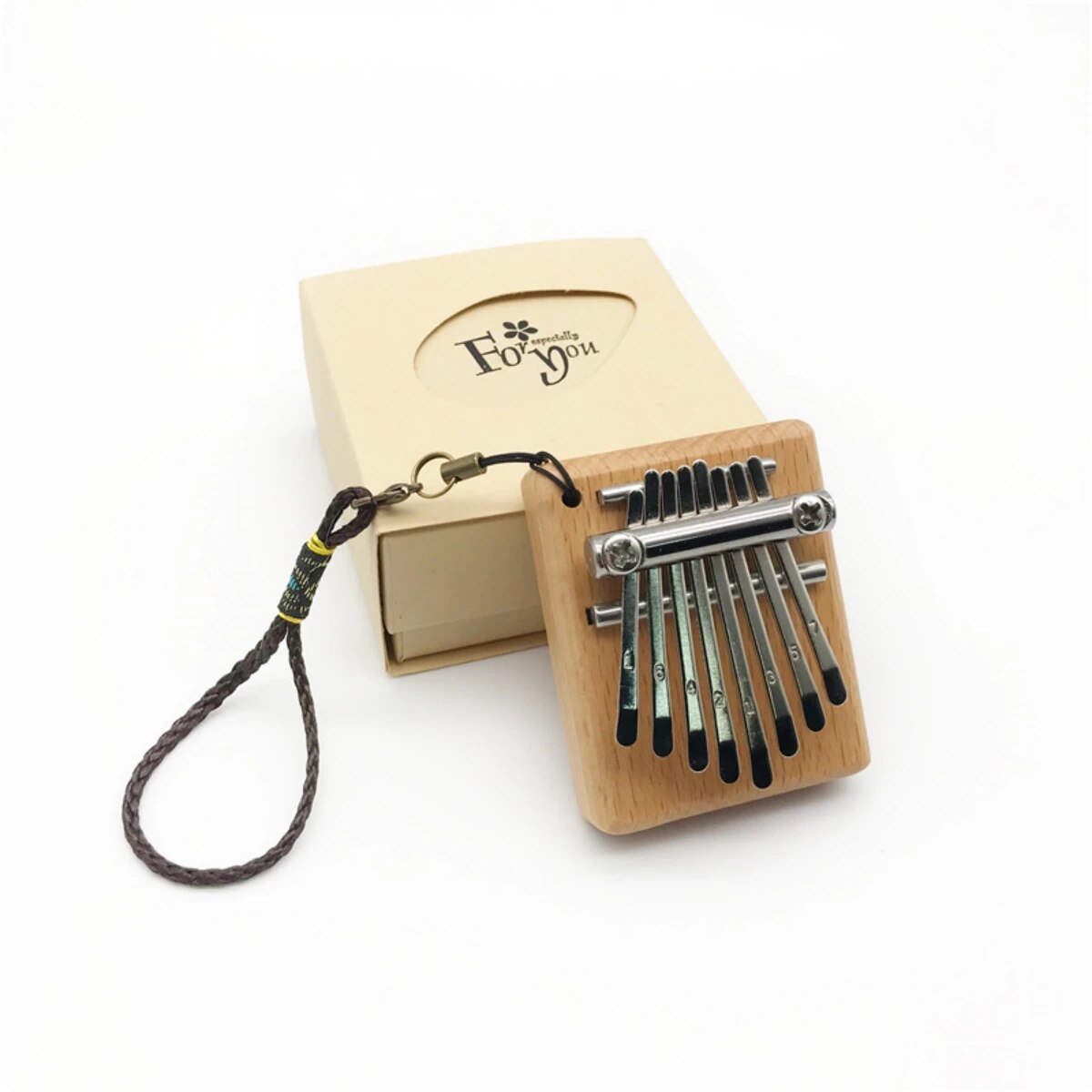 Musical Instrument African - มินิคาลิมบ้า8คีย์นิ้วหัวแม่มือเปียโน8โทนเสียงเครื่องดนตรีเปียโนนิ้วแบบพกพาชุดของขวัญที่สวยงามสำหรับเด็ก