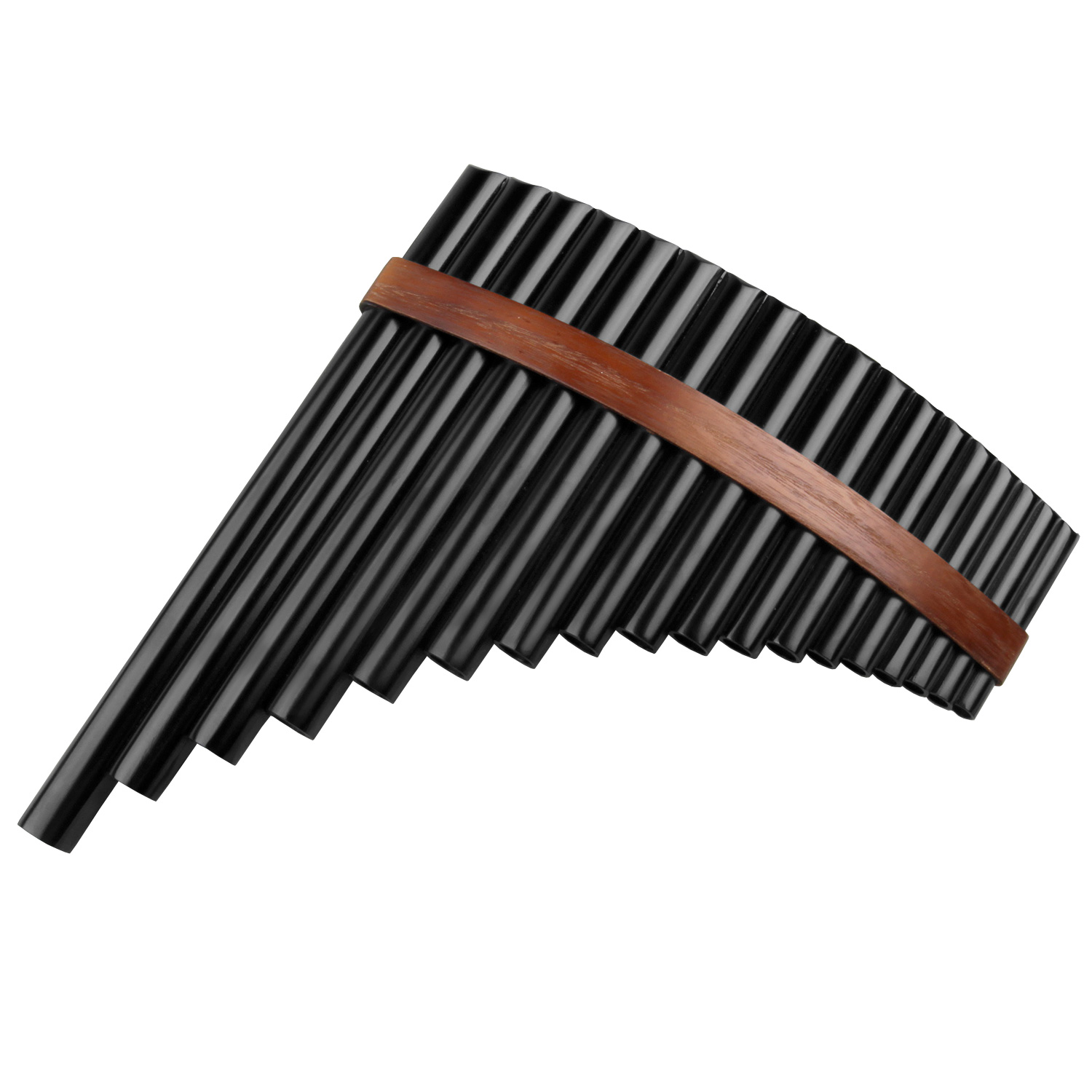 Musical Instrument Pipe - ขลุ่ยแพน 18 ท่อ สีน้ำตาล คีย์ F