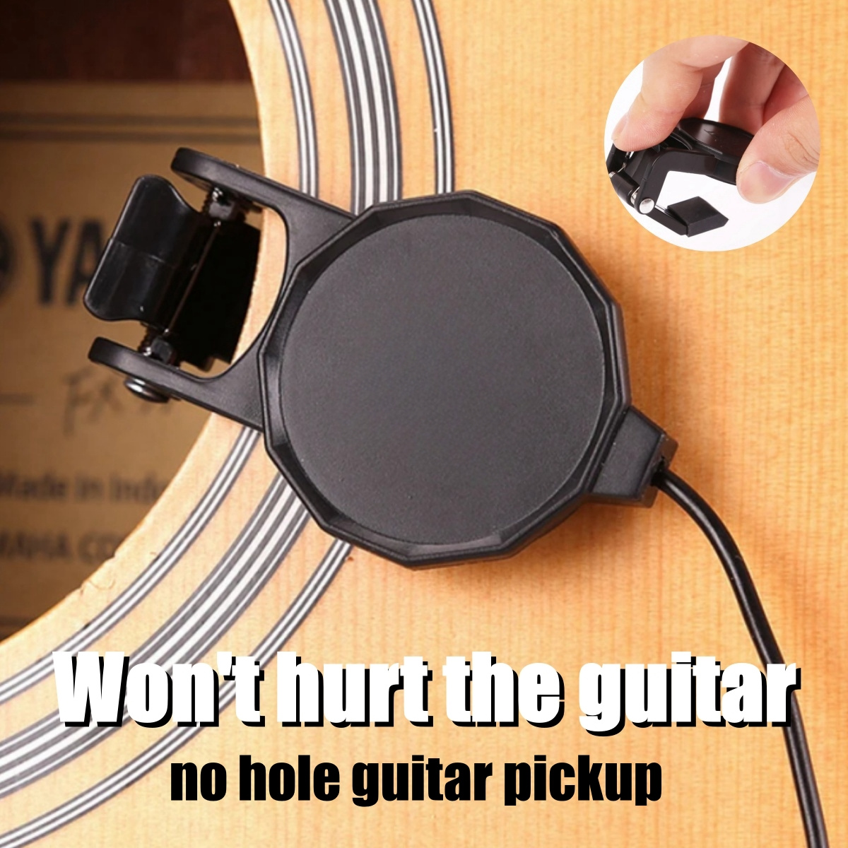 Musical Instrument Violin - แจ็คเสียงคลิปบน Pickup สําหรับกีตาร์อะคูสติก \ Mandolin \