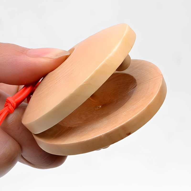 Castanet Flamenco - คาสทาเน็ตไม้ เครื่องดนตรีประเภทเพอร์คัชชัน ฟลาเมงโก ของเล่นเด็กเล็ก