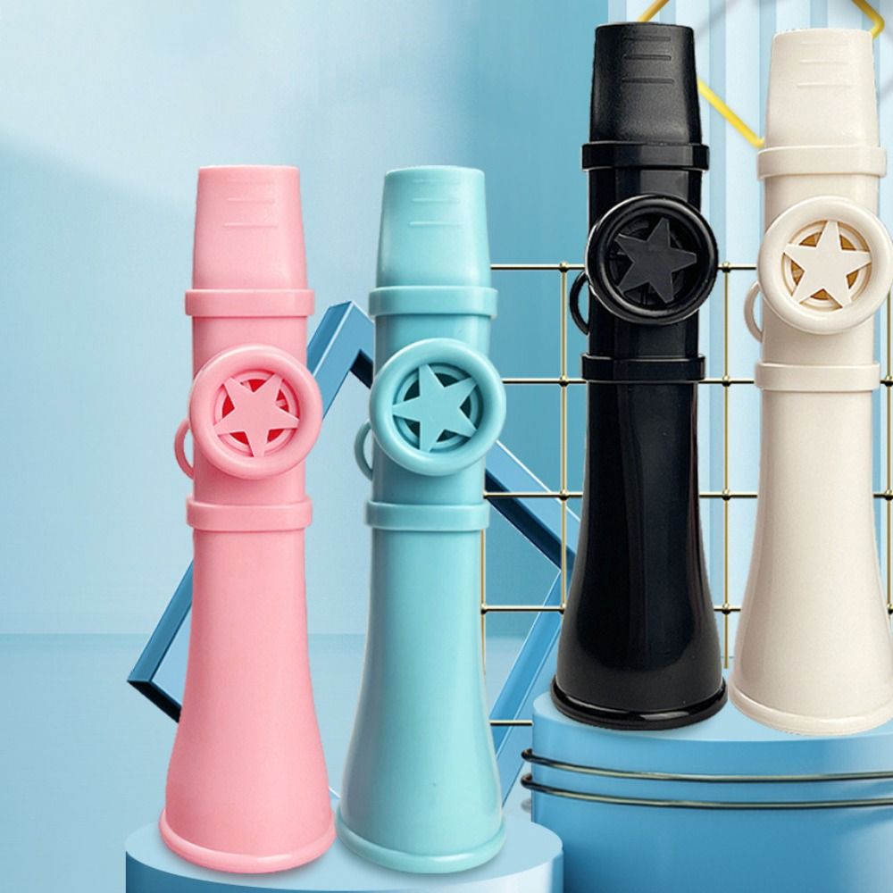 Musical Instrument Games - ขลุ่ยคาซูพกพา ABS ง่ายต่อการเรียนรู้ พร้อมสายคล้องคอ เครื่องดนตรี ของเล่นเป่าลมดนตรีสไตล์อังกฤษ