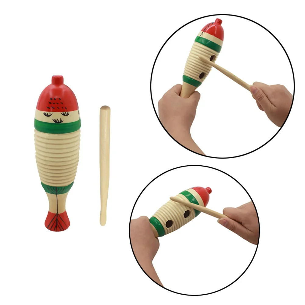 Musical Instrument Games - เครื่องดนตรีเคาะจังหวะรูปปลาไม้ ออร์ฟ สำหรับเด็กเล็ก เกมดนตรีเพื่อการศึกษา ของขวัญคริสต์มาสสำหรับเด็ก ของเล่นเสริมพัฒนาการ