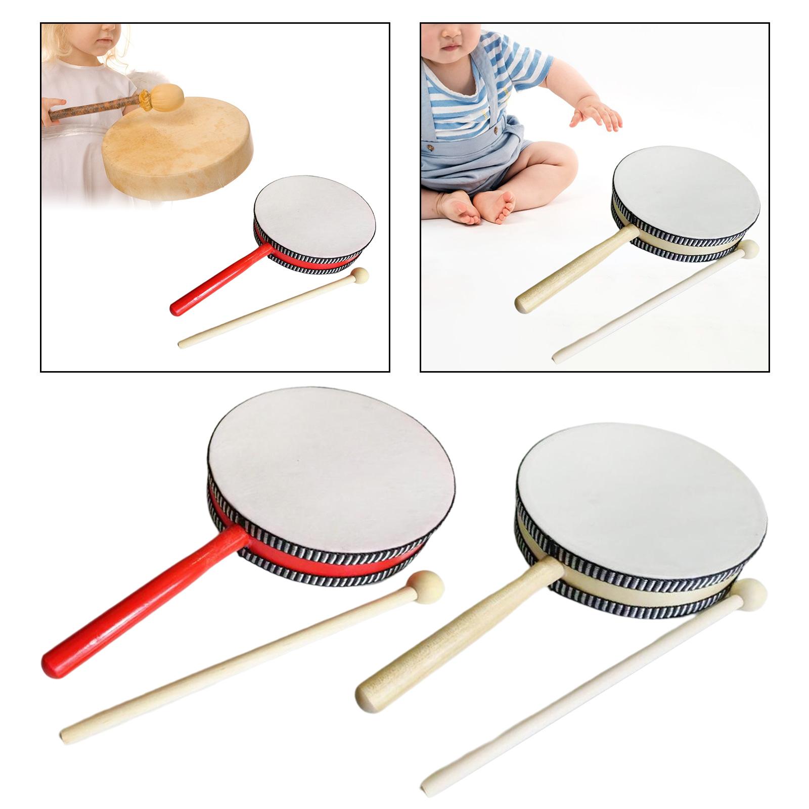 Djembe Hand Drum - ของเล่นกลองมือขนาด 6 นิ้วสำหรับเด็กสำหรับของขวัญวันเกิดอุปกรณ์ปาร์ตี้เด็กหญิงเด็กชาย