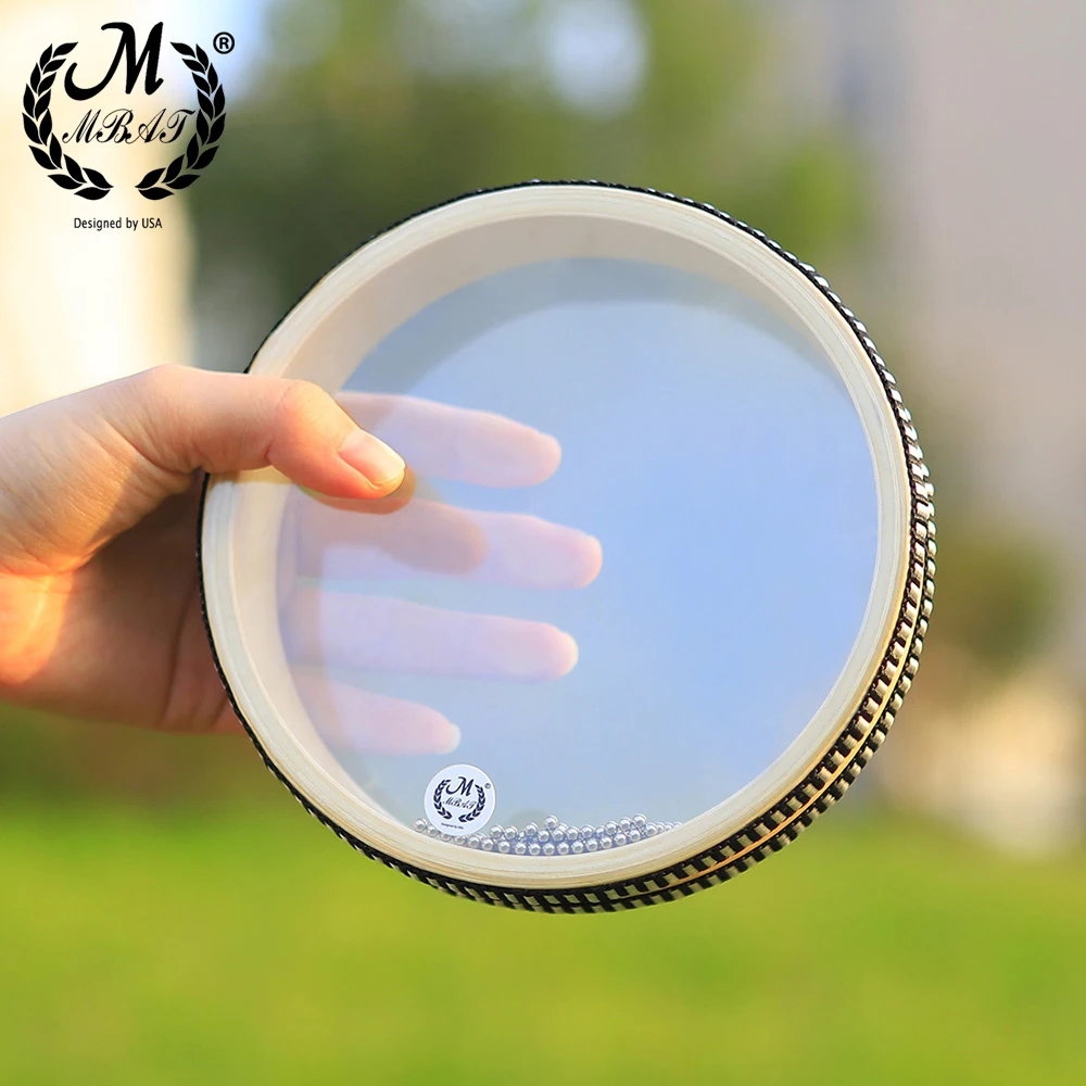 Djembe Hand Drum - เอ็มบัทเอ็มบัทโอเชียนเวฟลูกปัดเครื่องดนตรีกลองตีด้วยมือเสียงเบาเสียงเครื่องดนตรีของเล่นเพอร์คัชชันสำหรับเด็กทารกเรียนรู้ดนตรีในช่วงต้น