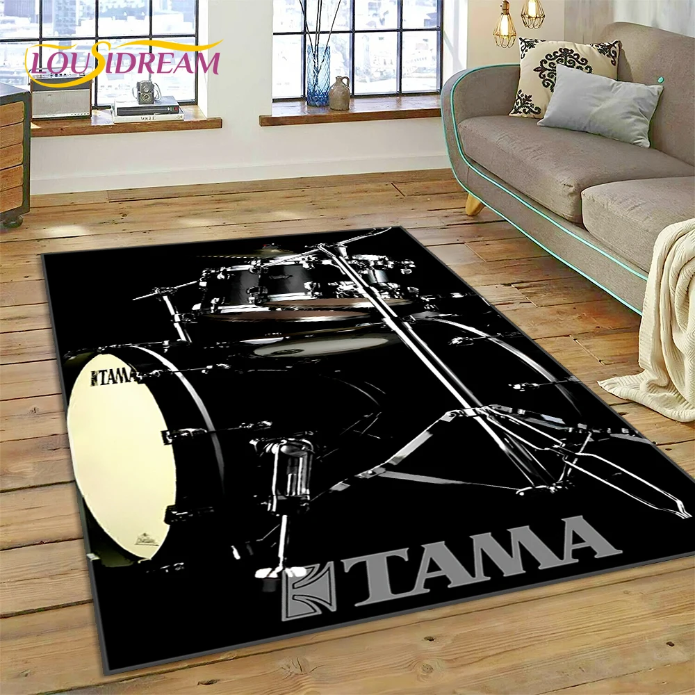 Musical Instruments Online - กลองชุดเครื่องดนตรีกลองชุดพรมพรมสําหรับห้องนั่งเล่นห้องนอนโซฟาพรมเช็ดเท้าตกแต่ง, เด็กพรมพรมกันลื่น