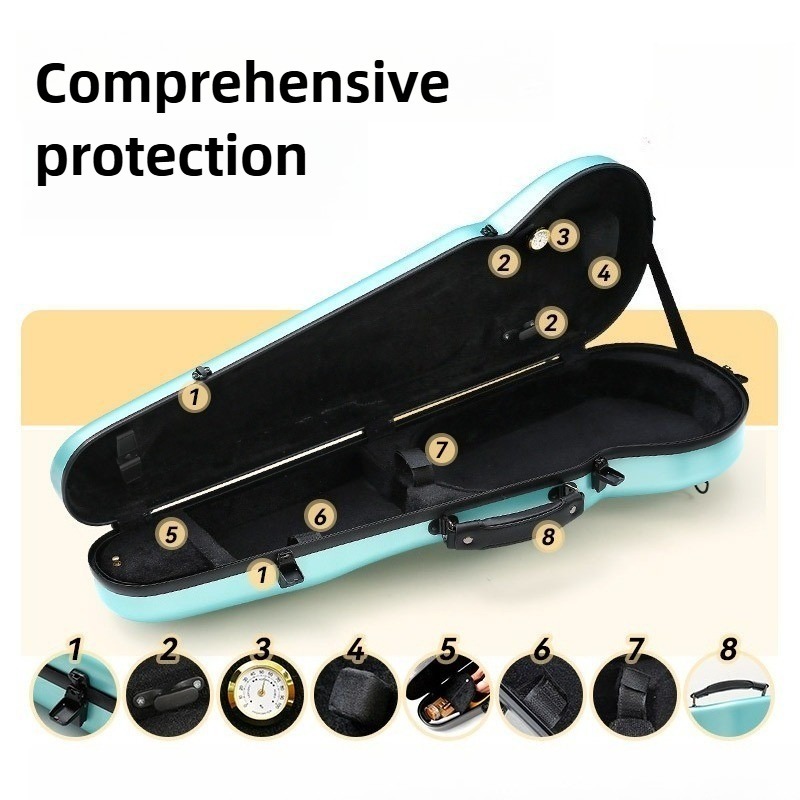 เคสไวโอลินคาร์บอนไฟเบอร์ ป้องก - Musical Instrument Violin บทวิจารณ์และราคา