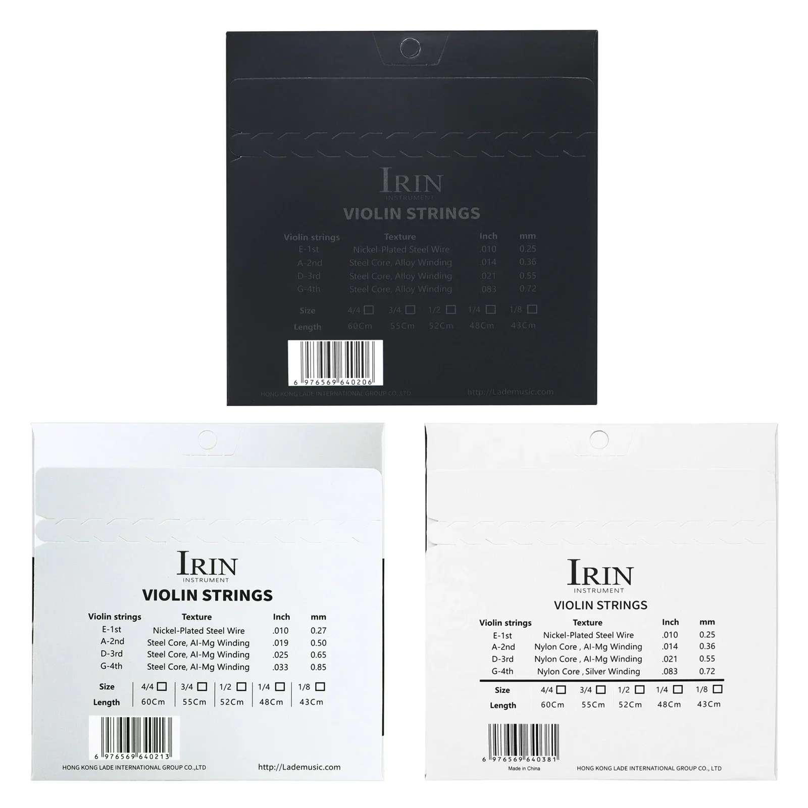 สายไวโอลิน IRIN ระดับมืออาชีพ  - Musical Instrument Violin บทวิจารณ์และราคา