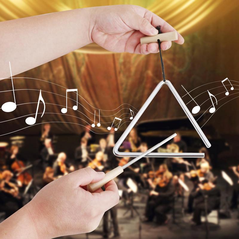 เพลงสามเหลี่ยมเครื่องดนตรีเหล็ - Musical Instrument Triangle บทวิจารณ์และราคา