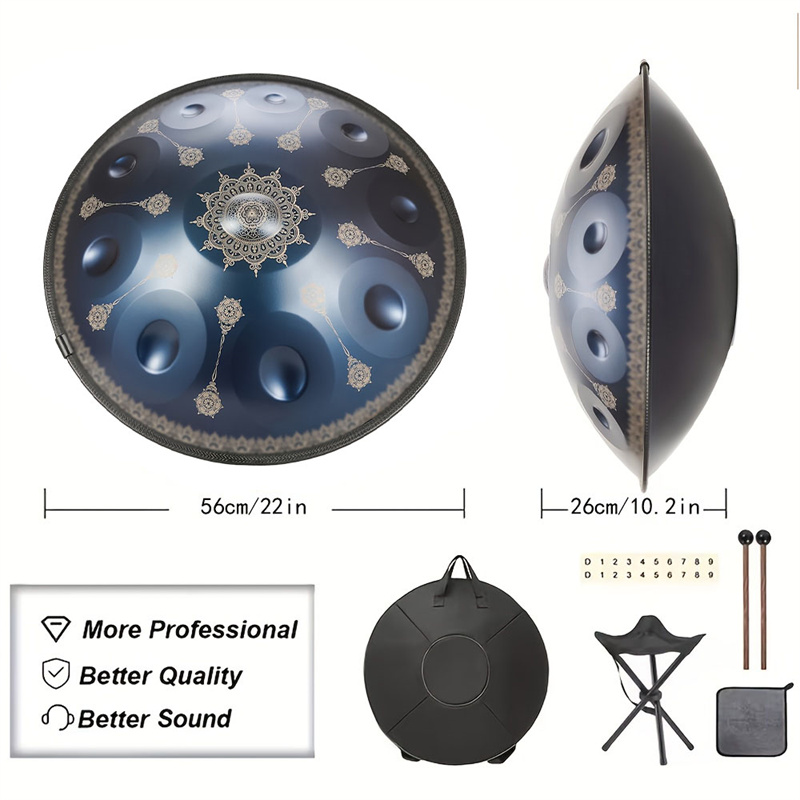 กลองแฮนด์แพน 10 โน้ต ขนาด 22 น - Musical Instrument With Hand บทวิจารณ์และราคา