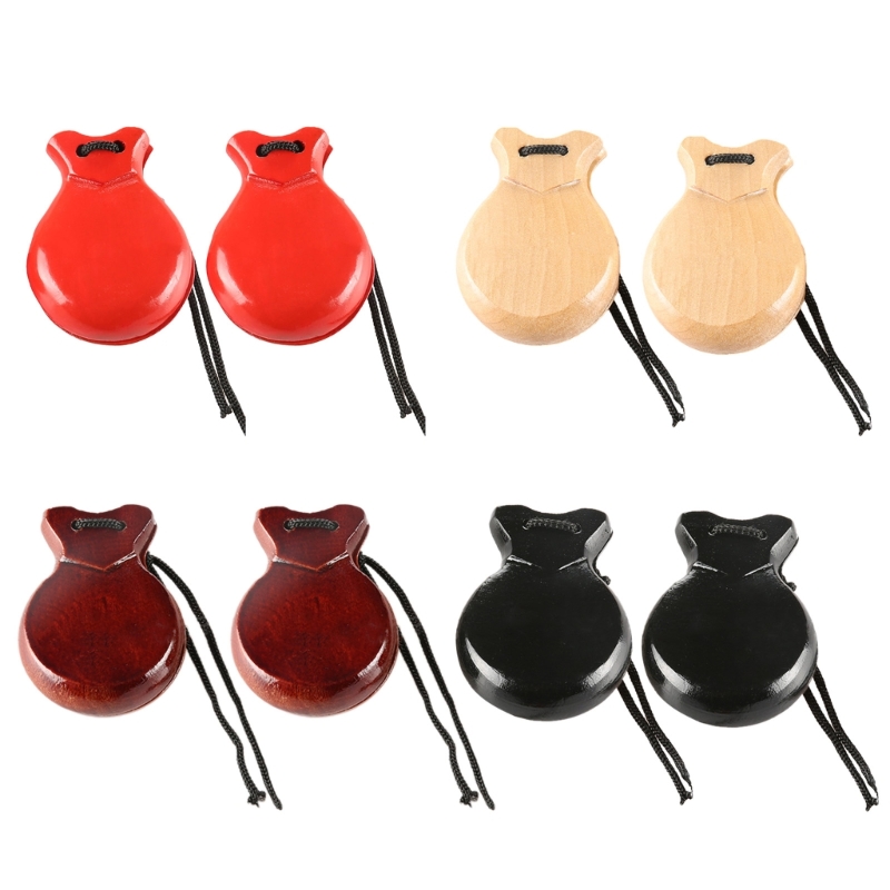 2Pcs แบบดั้งเดิม Castanet ไม้ส - Castanet Flamenco บทวิจารณ์และราคา