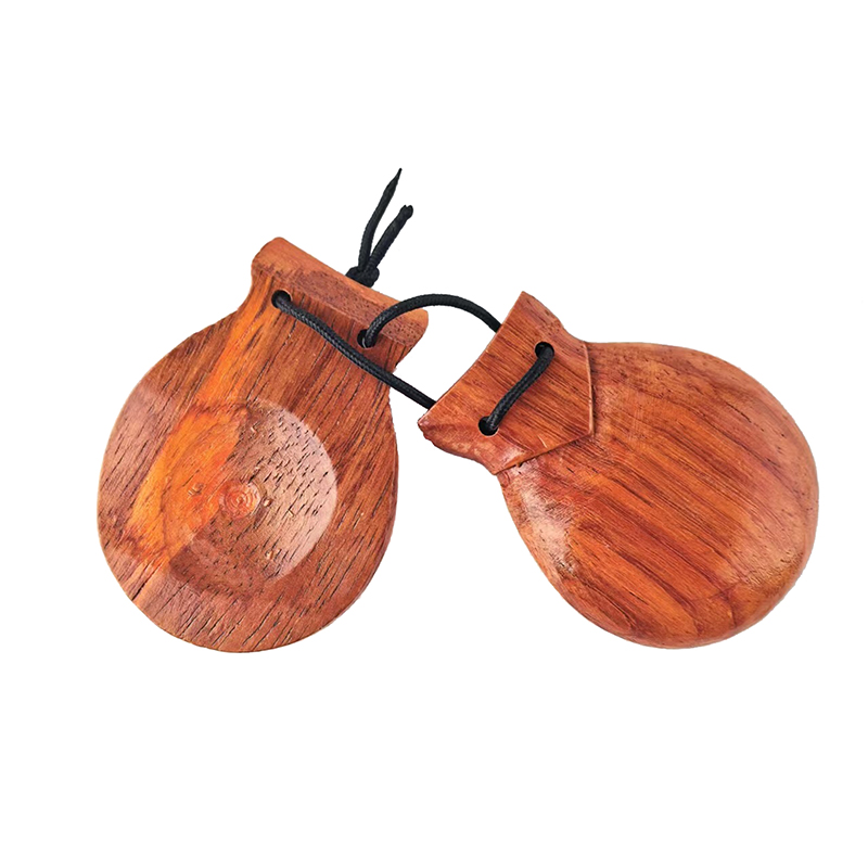 คาสทาเน็ตไม้แบบดั้งเดิม 2 ชิ้น - Castanet Flamenco บทวิจารณ์และราคา