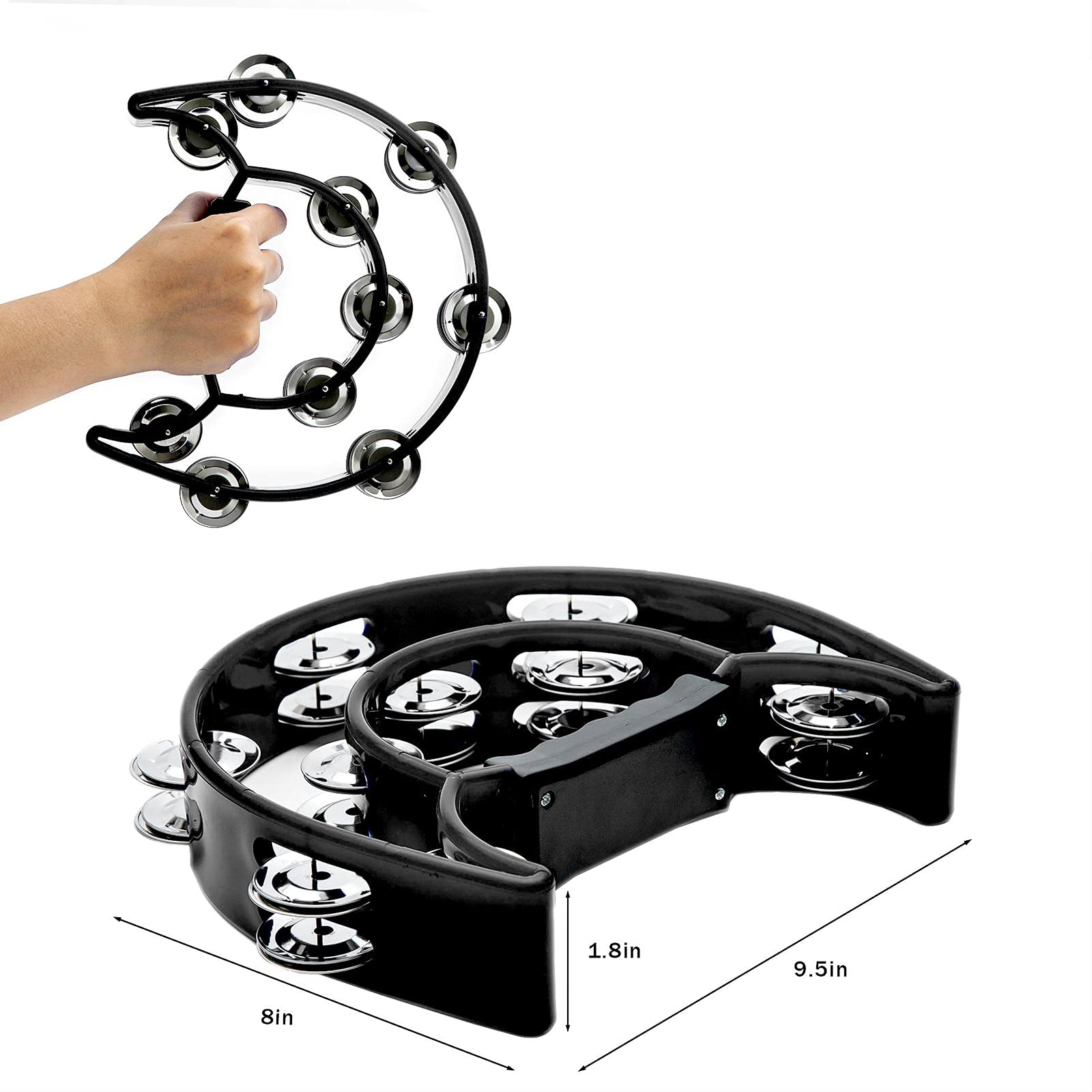 กลองคู่แถวโลหะ Jingles มือถือ  - Musical Instrument With Hand บทวิจารณ์และราคา