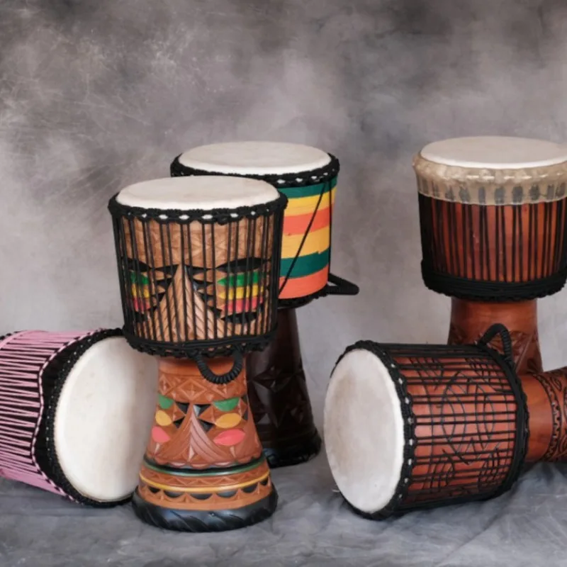 12 นิ้ว Djembe Mahogany กลองแอ - Musical Instrument African บทวิจารณ์และราคา