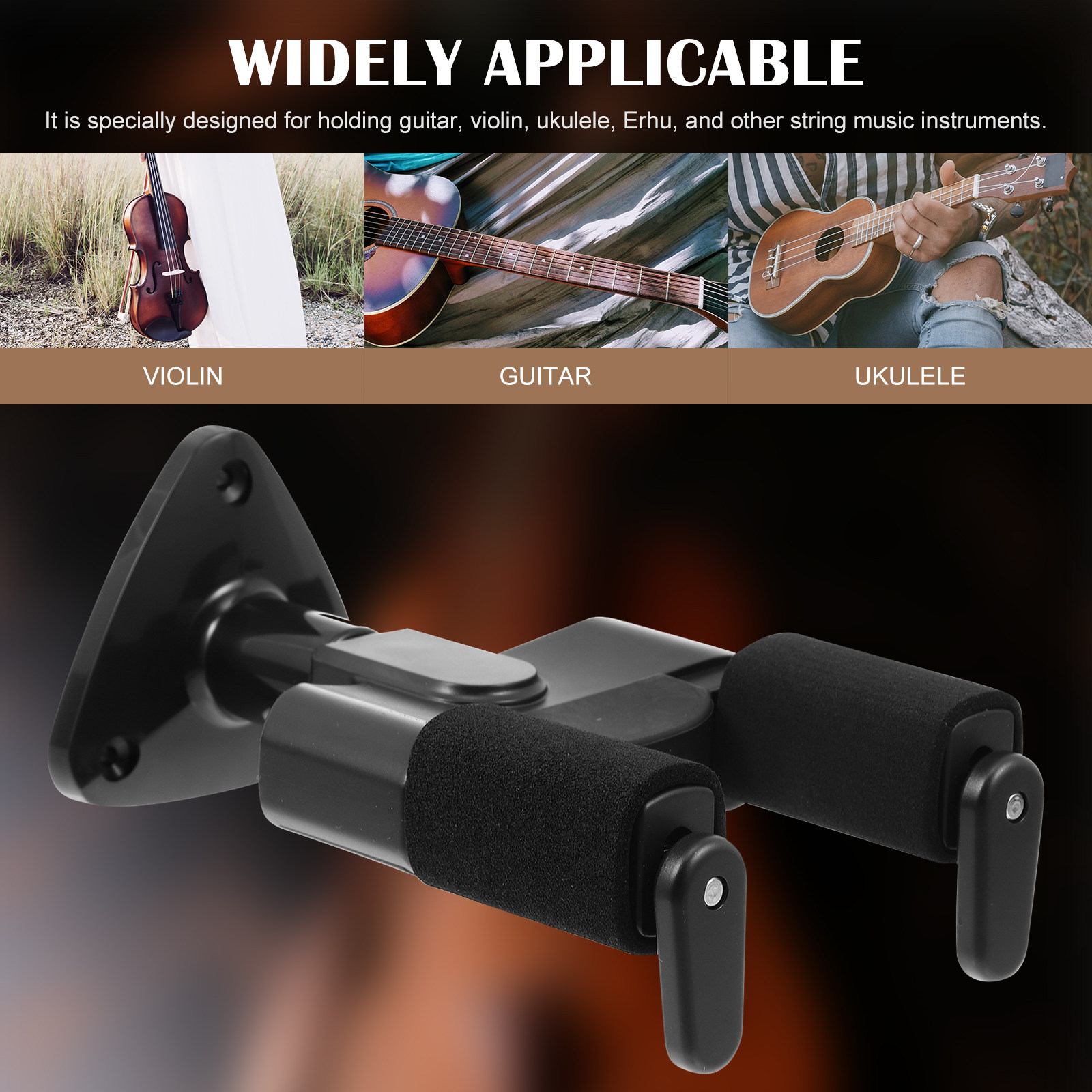 ชุดแขวนกีตาร์ติดผนังแบบล็อคอัต - Musical Instrument Violin บทวิจารณ์และราคา