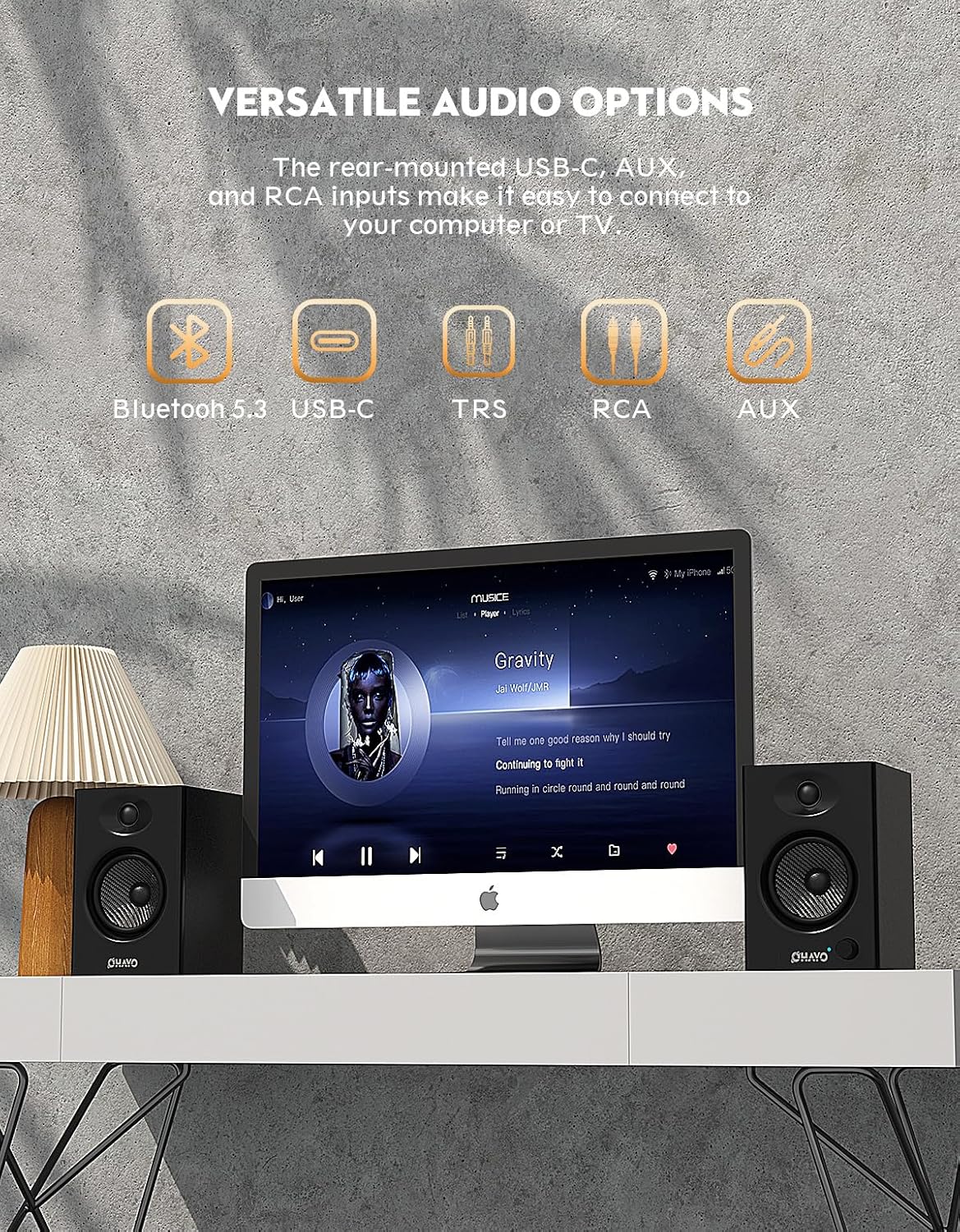 OHAYO ลำโพงคอมพิวเตอร์ 60W สำห - Musical Instrument Vector บทวิจารณ์และราคา