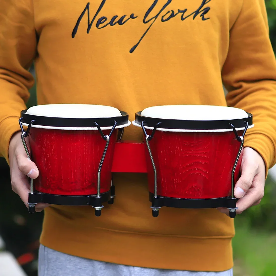 กลองบองโกแอฟริกัน IRIN ทำจากไม - Musical Instrument African บทวิจารณ์และราคา