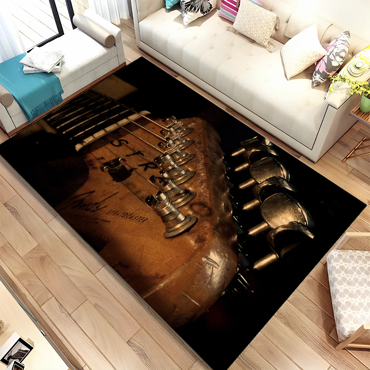 พรมลายกีตาร์เบสสไตล์เรโทร สำหร - Musical Instruments Online บทวิจารณ์และราคา