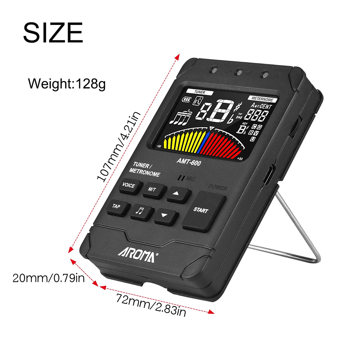 AROMA AMT-600 เครื่องจับจังหวะ - Musical Instrument Vector บทวิจารณ์และราคา